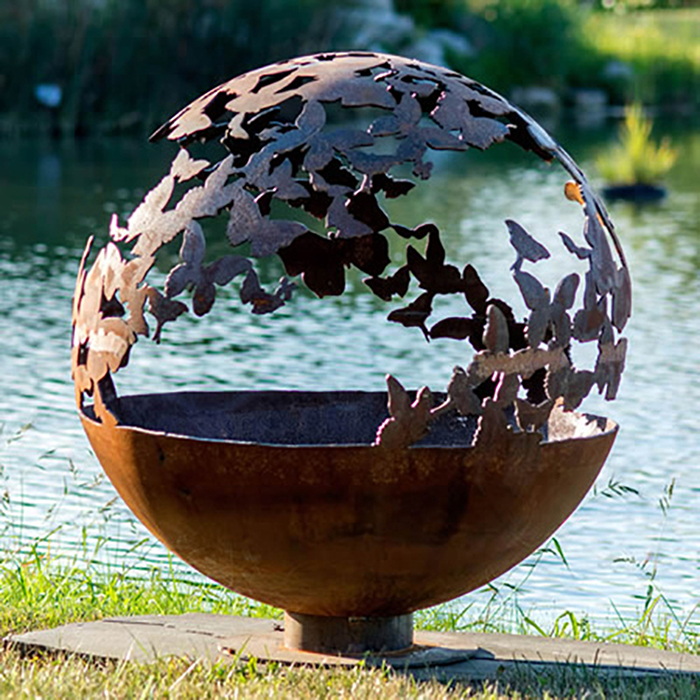 gn-fb-113-sphere-fire-pit-with-butterfly-theme