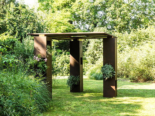 Corten Steel Pergola GN-PG-112 Modern Outdoor Waterproof Gazebo - Gnee ...