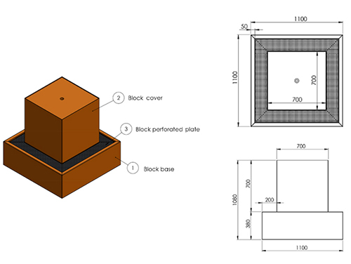 corten-steel-fountain-gn-wf-210-cubic-water-block-for-garden-decoration