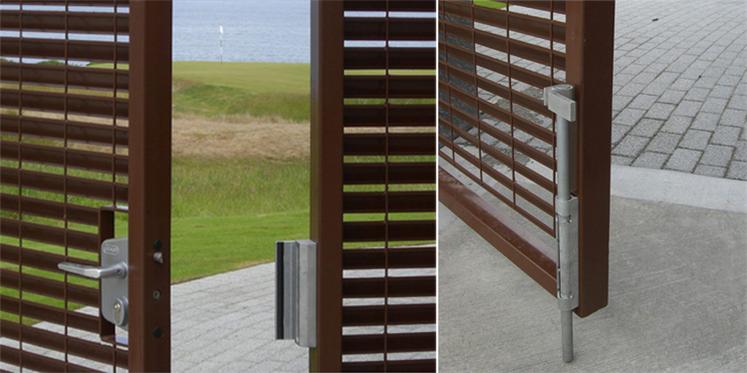 corten-steel-louvred-panel-2400mm-high-double-gates