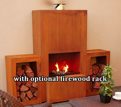 gn-fp-510-cuboid-shape-outdoor-corten-steel-fireplace-with-optional-firewood-rack