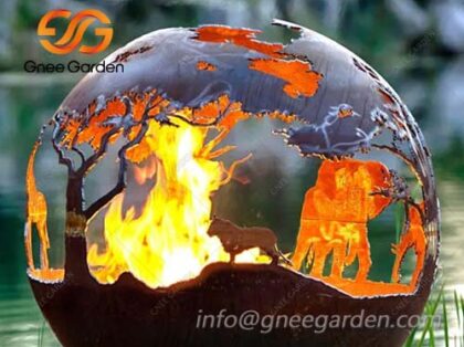 globe-fire-gn-fb-108-corten-sphere-firepit-with-animal-patternsglobe-fire-gn-fb-108-corten-sphere-firepit-with-animal-patterns
