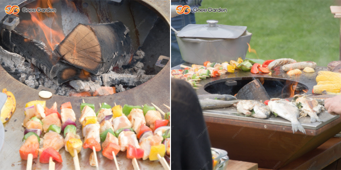 Corten Steel Heavy Flat BBQ Grill