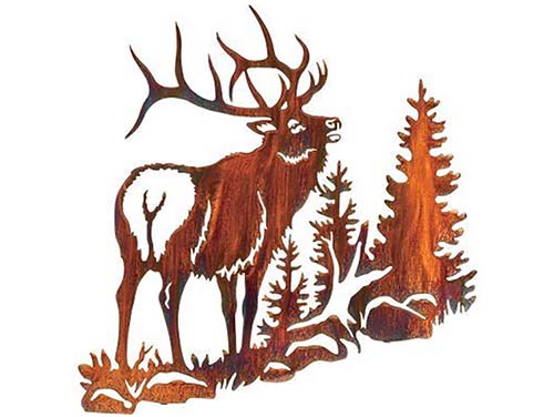 corten-steel-garden-art-gn-cs-077-deer-silhouette