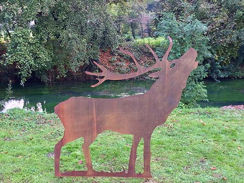 corten-steel-garden-art-gn-cs-077-deer-silhouette