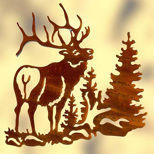 corten-steel-garden-art-gn-cs-077-deer-silhouette
