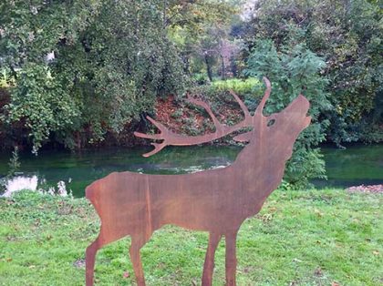corten-steel-garden-art-gn-cs-077-deer-silhouette