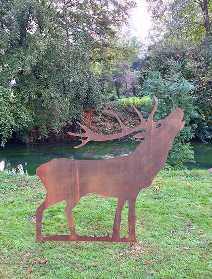 corten-steel-garden-art-gn-cs-077-deer-silhouette