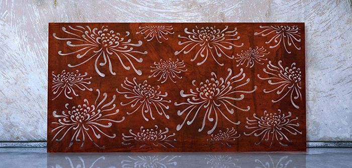 abstract floral shapes