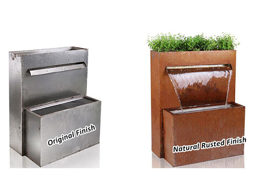 Corten Fountain GN-SF-105 with Planter Top