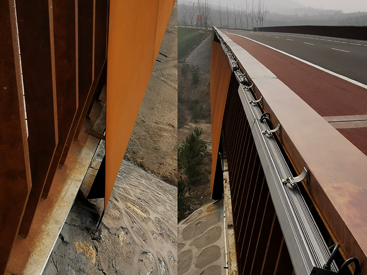 corten-steel-bridge-jiulongshan-mine-ecological-restoration-park-details