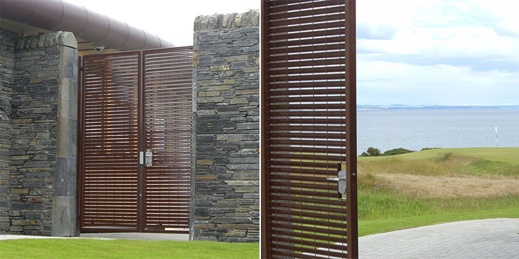 corten-steel-louvred-panel-2400mm-high-double-gates