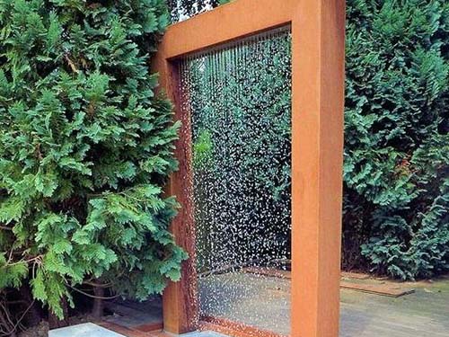corten-steel-waterfall-gn-wf-088-curtain-rain-water-feature