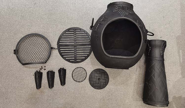 chiminea-fire-pit-gn-ic-103-with-grape-pattern-disassembled