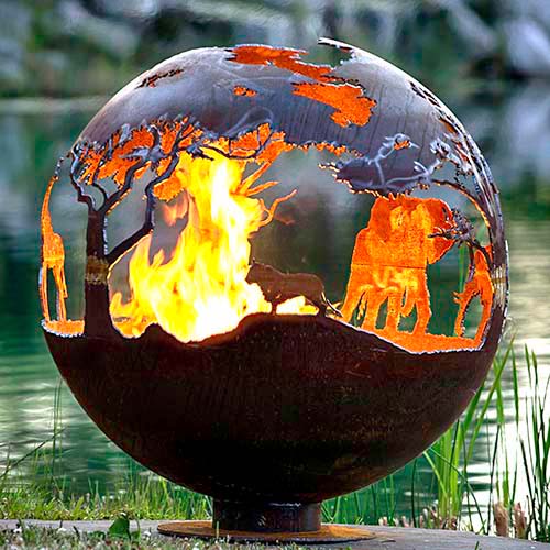 globe-fire-gn-fb-108-corten-sphere-firepit-with-animal-patternsglobe-fire-gn-fb-108-corten-sphere-firepit-with-animal-patterns