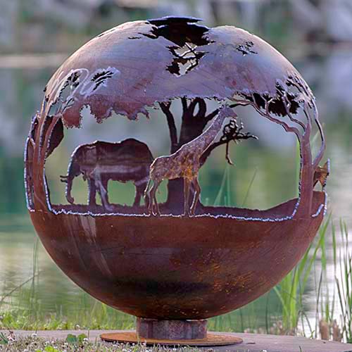globe-fire-gn-fb-108-corten-sphere-firepit-with-animal-patternsglobe-fire-gn-fb-108-corten-sphere-firepit-with-animal-patterns