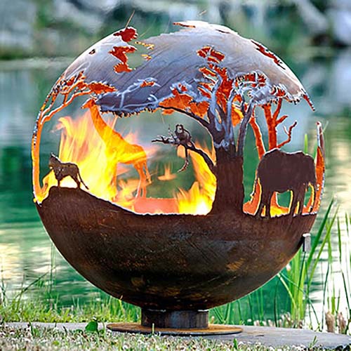 globe-fire-gn-fb-108-corten-sphere-firepit-with-animal-patternsglobe-fire-gn-fb-108-corten-sphere-firepit-with-animal-patterns