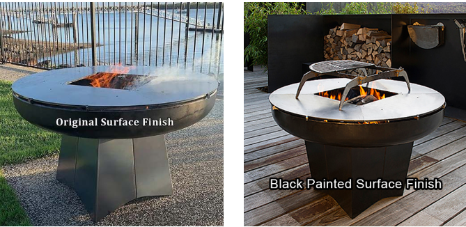 Portable Design Corten Steel Wood-Burning Barbecue Grills