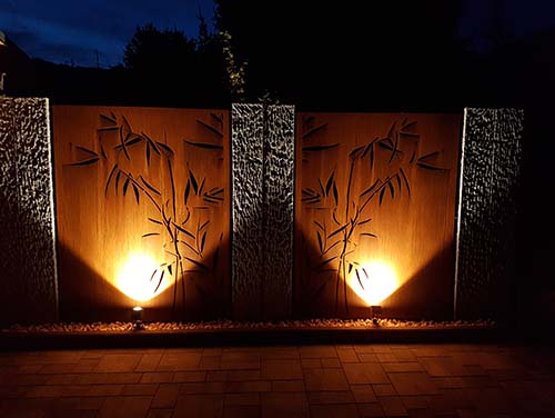 Screen Panels with LED Lights
