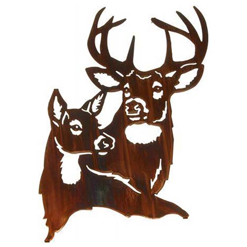 More Designs - Corten Steel Garden Art. Deer