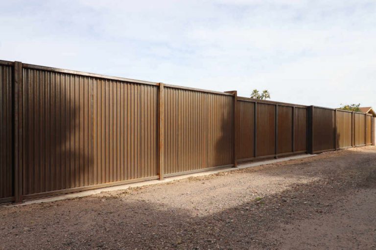 Corten Steel Fence Panels GNFC101 Corrugated Type with Prerusted