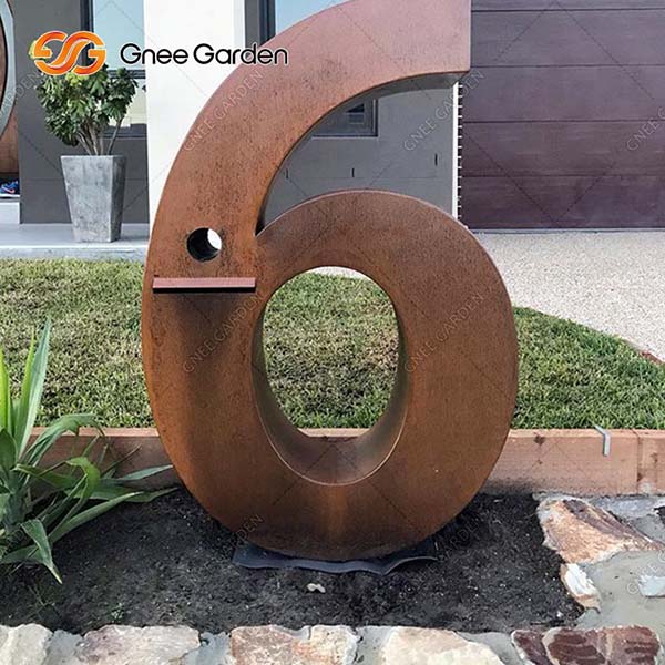 Corten Steel Letters