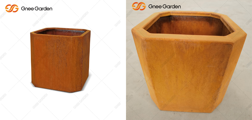 corten steel planter