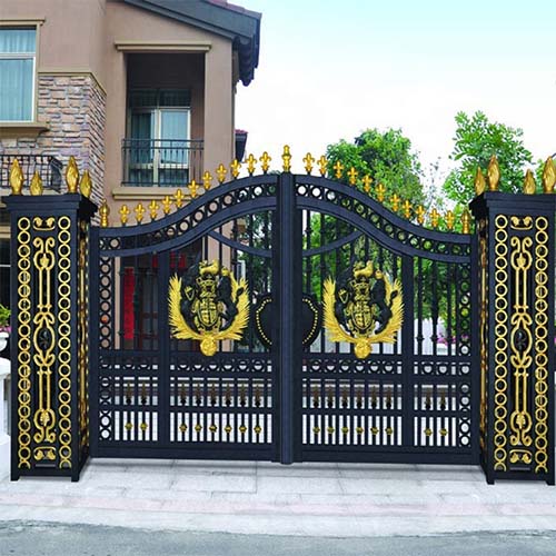 Metal Driveway Gates GN-DR-010 Vintage Design