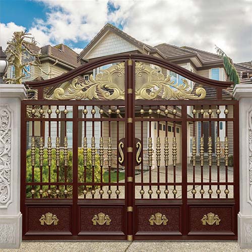 Metal Driveway Gates GN-DR-010 Vintage Design
