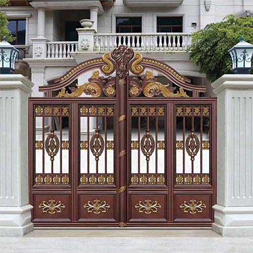 Metal Driveway Gates GN-DR-010 Vintage Design