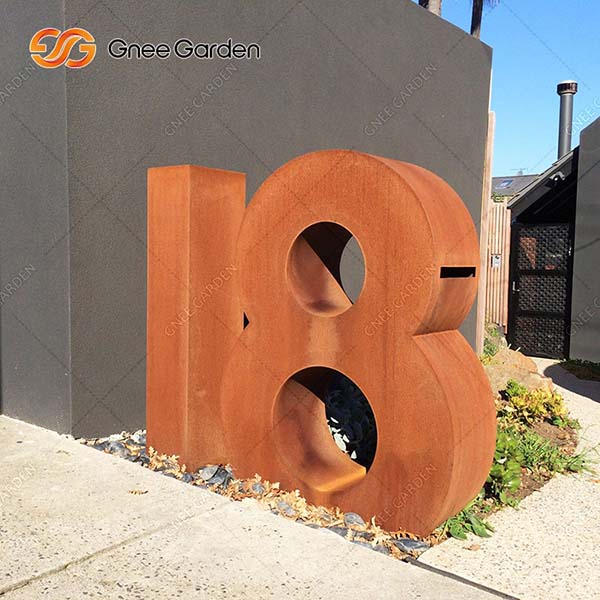 Corten Letter Box GN-LB-001 - Gnee Garden