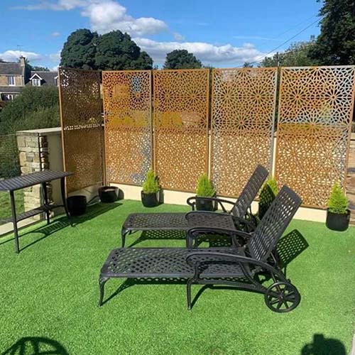 corten-metal-screen-gn-sp-018-kaleidoscope-design-fence-panel