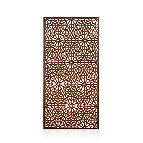corten-metal-screen-gn-sp-018-kaleidoscope-design-fence-panel