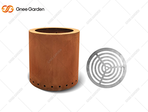 corten-steel-low-smoke-fire-pit-gn-fp-316-patented-item