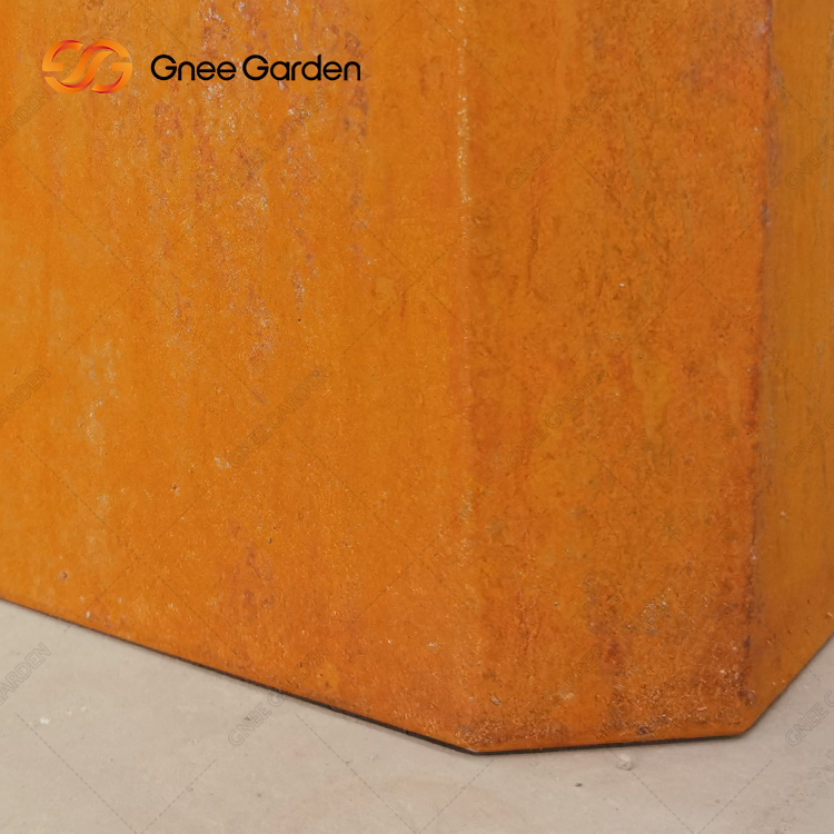 corten-planter-box-gn-pr-1221-octagon-design-flower-pot