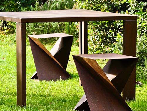 outdoor-furniture-set-gn-of-017-corten-steel-chair-and-table
