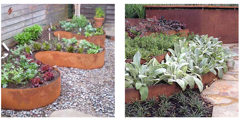 Corten Steel Raised Garden Beds