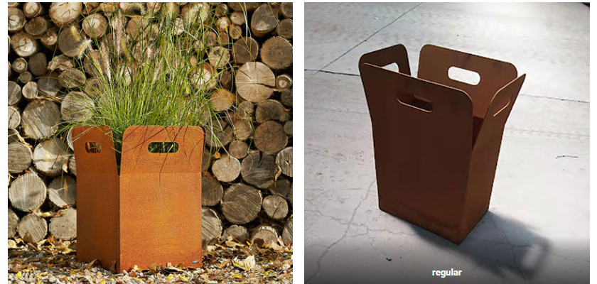 Large Corten Steel Planters