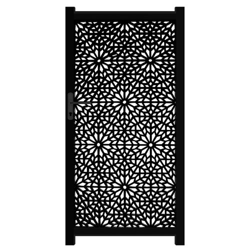 black steel garden gates