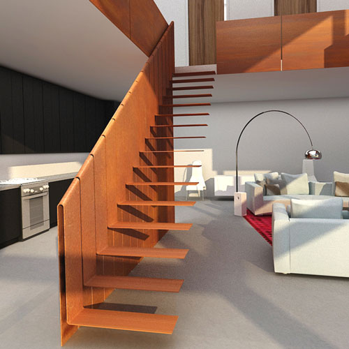corten-steel-step-risers-for-indoor-use