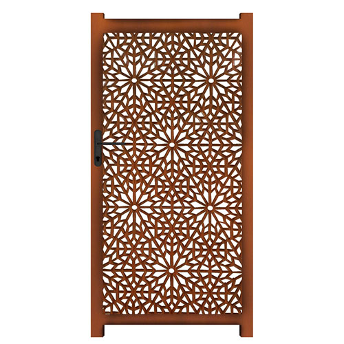 corten steel garden gates
