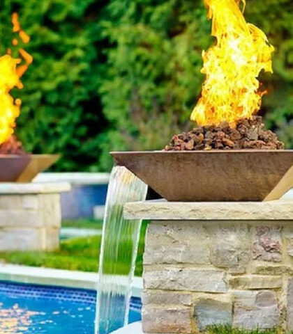 gas-fire-with-water-fall