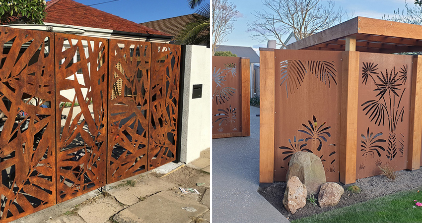 gnee garden corten steel