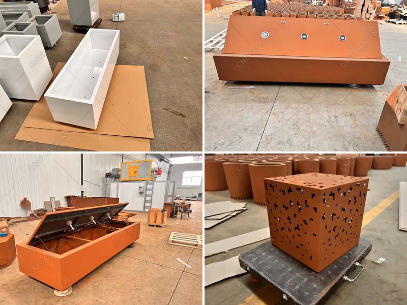 Weathering Steel Round Bowl Fire Pit