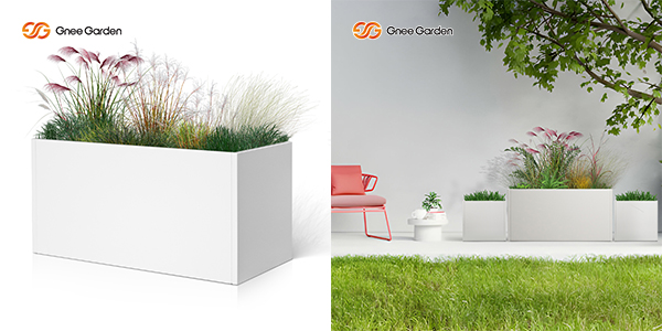 galvanized metal planters