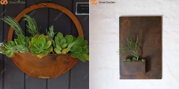 Outdoor Corten Steel Wall Planter