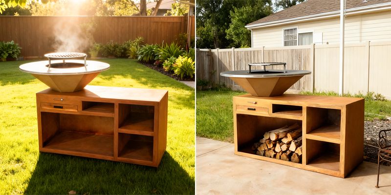 outdoor charcoal grill